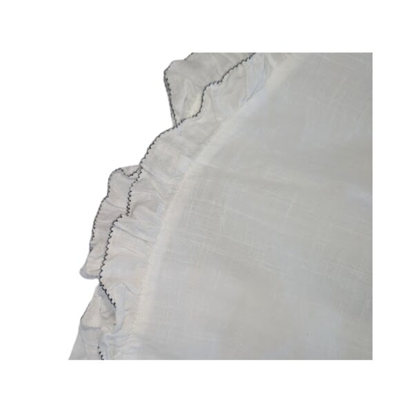 By Anthropologie “In Bloom” White Flutter Sleeve Popover Top Boho Feminine *SZ L - Picture 3 of 9